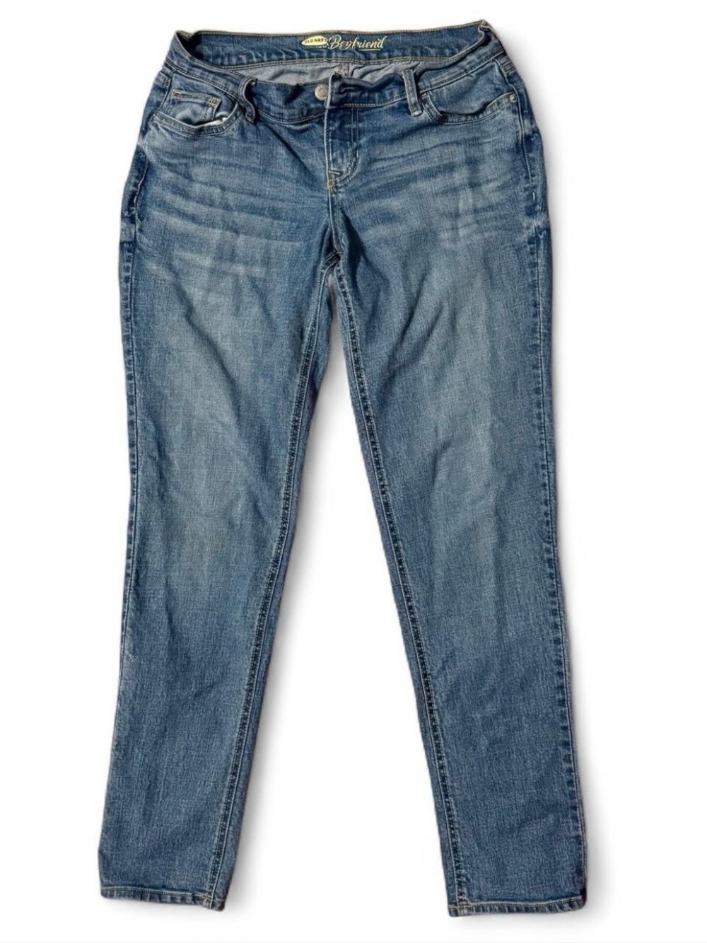 Old Navy Blue Boyfriend Jeans, Size 0 Regular